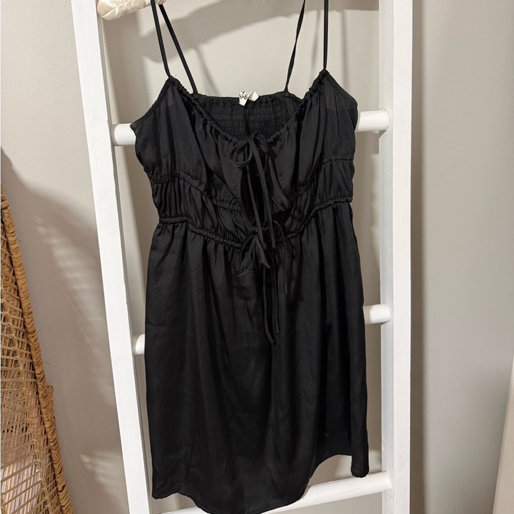 Free People Black Slip Dress